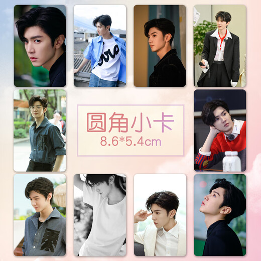 Qian Dejun Chen Zheyuan small card New celebrity peripheral high-definition coated paper card custom-laminated small photo set of 10 D (small card) rounded corner small card + card film 10 pieces
