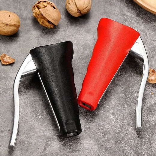 Kaixuan walnut opener to open hazelnut shelling tool walnut cracker nut pliers dried fruit shelling anti-splash multi-functional vertical matte red upgraded version labor-saving nut clamp