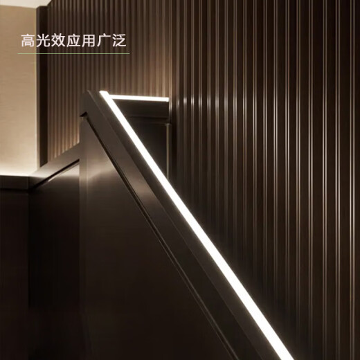 Puji soft light strip 12v24v super bright low voltage 2835 linear light ultra-thin self-adhesive line light strip 120 beads wide 8mm 3000k neutral light [5 meter installation] requires power supply