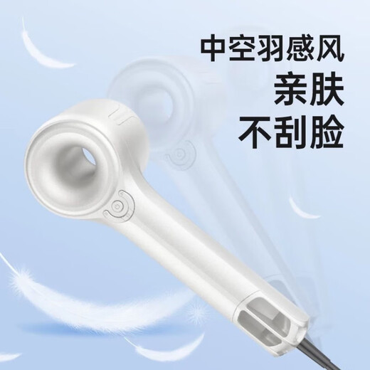 Radialight hair dryer household hair care negative ion hairstylist quick-drying bladeless hair dryer intelligent temperature control smooth high-speed hair dryer G1 pure white (PRO) 2 billion plasma + precise temperature control