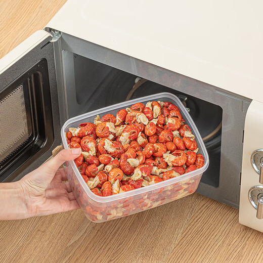 Sungsa Japan imported frozen meat storage box crisper box refrigerator refrigeration and freezing special fruit food grade sealed box imported crisper box (with scale) 2-piece set 2.6L