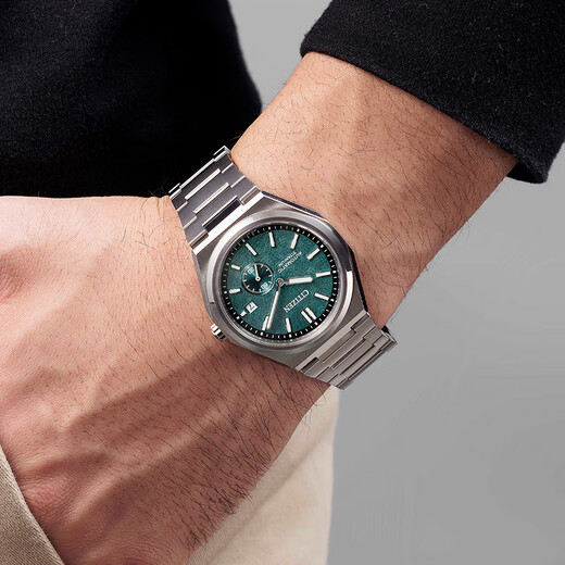 CITIZEN watch men's Japanese and Korean watch automatic mechanical day display dial retro Shubot titanium New Year gift NJ0180-80X