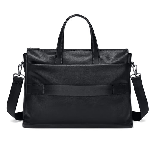Golf (GOLF) business briefcase men's soft leather handbag 15.6/16 inch computer bag office business trip shoulder crossbody bag