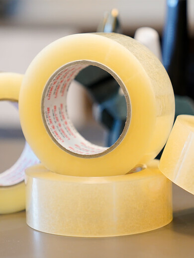 JD health transparent tape large roll express packaging sealing tape wide packaging tape sealing tape thickened tape transparent white 48 wide 20 thick 12048 rolls 1 box