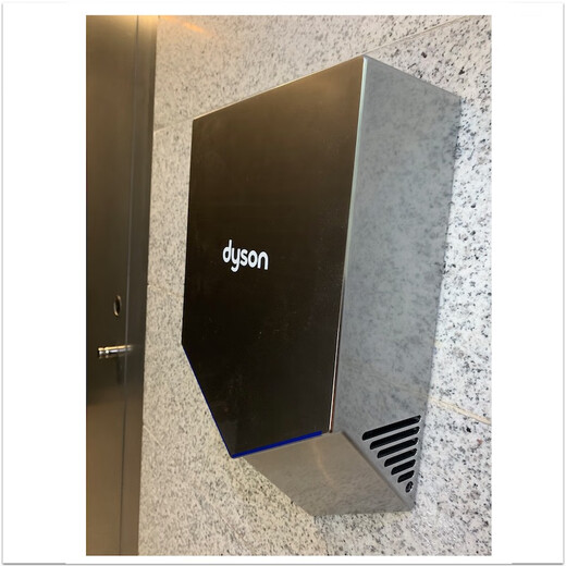 Dyson (DYSON) British Dyson hand dryer Dyson hand dryer V series silent automatic induction high-speed air outlet AB12 liter HU02 HU02 nickel color supports open and hidden wire installation