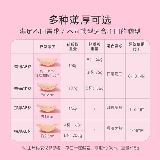 Miss Double silicone bra stickers for women for wedding photos, special push-up waterproof sticky bra stickers, invisible strapless underwear, silicone thickened version, simple A cup