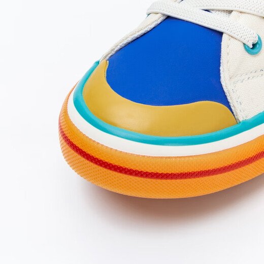 Mini Barra canvas shoes for boys and girls, antibacterial, anti-slip, soft and easy to match, new sports shoes for children, white and blue tone 00318 24