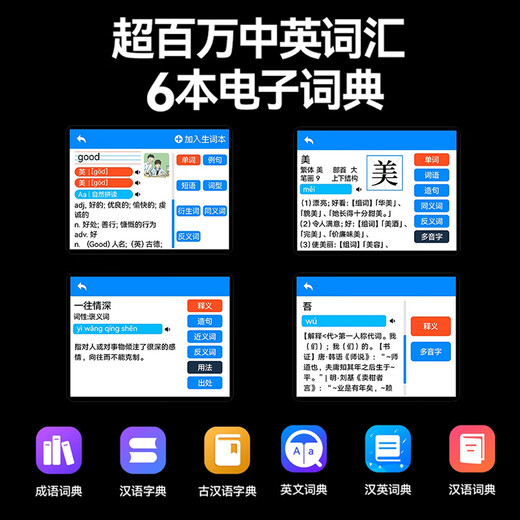 Newman F20 new mp3mp4 repeater English learning artifact for primary school and high school students special English Walkman for ear-gripping music player English-Chinese dictionary word lookup F20 strong sound version HIFI sound quality/black 32GB Contact customer service for help downloading