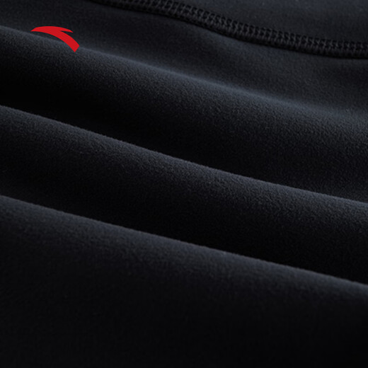 ANTA (ANTA) Velvet Tights Women's Winter High Waist Tummy Lifting Pilates Outerwear Yoga Pants Sports Pants Basic Black-1 S (Female 160)