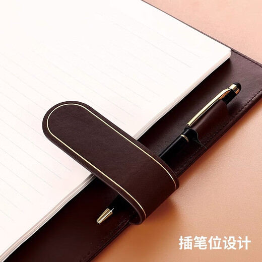 
Blog loose leaf notebook notebook with high appearance and simple ins style A5 notepad gift box for business office B5 detachable thick conference record book college student diary 9928-Black A5
