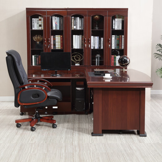 Asana boss desk executive desk president desk single supervisor desk manager office desk and chair combination simple modern office furniture 1.6m desk single table