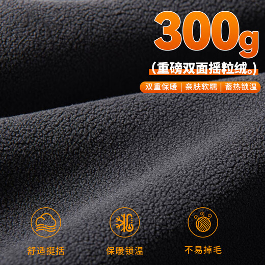 Pull-back casual pants for men in autumn and winter plus velvet and thickened to keep warm men's pants Pangpangge large size double-sided polar fleece leggings double-sided polar fleece straight pants dark gray (solid color) L 175 (recommended 120Jin Jin is equal to 0.5kg -140Jin Jin is equal to about 0.5kg)