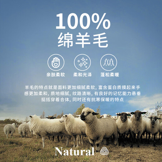 梦特娇（MONTAGUT）纯绵羊毛秋冬保暖质感翻领夹克成熟挺括外套男 JG 藏青 L 