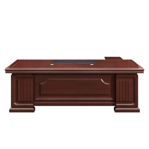KESENGE boss desk executive desk new Chinese style executive desk executive manager desk office desk desk and chair combination single table + long auxiliary cabinet 1.8 meters