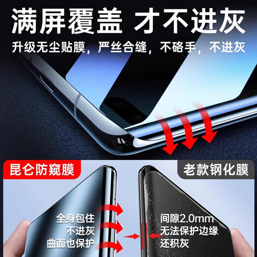 X-IT is suitable for Samsung S23ultra anti-peep mobile phone film s22ultra curved screen anti-fall anti-fingerprint non-tempered film two-piece pack