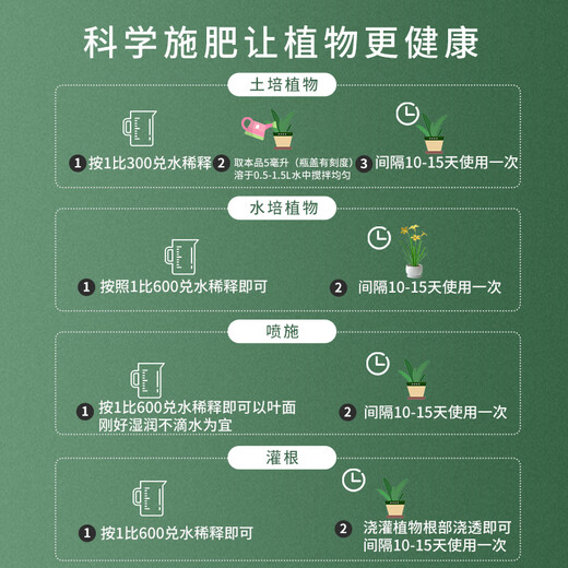 Shangyang Money Tree special plant nutrient solution 500mL flower pot yellowing and falling leaves hydroponic green plant organic flower fertilizer