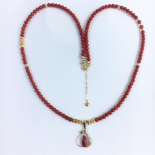Zhaohao Coral Necklace Zodiac Year Ball Necklace