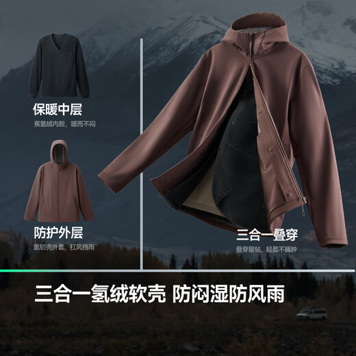 Beneunder Men's Jacket Jacket Liner Jacket Outdoor Windproof Fleece Jacket High Elasticity Detachable ST019 Thin Gray Blue L