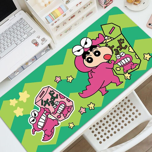 山头林村长鼠标垫蜡笔新超大号电脑桌垫高颜值键盘垫耐脏可水洗学生 ZZ-2694/新 90m*40m 厚4mm