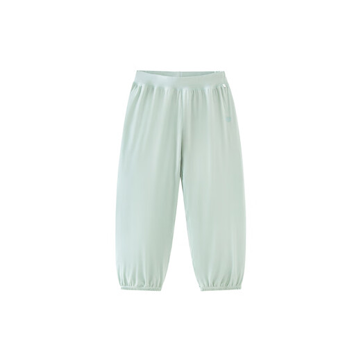 Mini Bala mini parent-child plant core Tencel base home anti-mosquito pants for boys and girls bean paste green 40001 100 cm