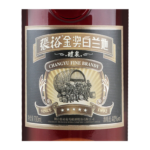 张裕（CHANGYU）金奖白兰地酒 国产洋酒整箱装商务宴请送礼佳品 新老包装随机发货 700mL 6瓶 五星金奖白兰地