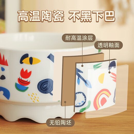 Huayuan Pet Equipment (hoopet) Constant Temperature Cat Ceramic Water Dispenser Yogurt Water Bowl Pet Cat Bowl Kitten Warm Water Dog Heated Insulated Water Drinker Pure White Constant Temperature Heated Water Bowl Constant Temperature Heated Water Bowl 600ml
