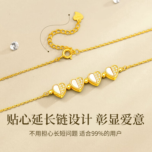 Central Chuang Fashion China Gold Authorized Four-leaf Clover Silver Necklace for Women 2025 New Birthday Gift for Girlfriend and Wife