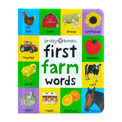 First 100 small book 12345 volumes Words Words Animals Trucks Vehicle Numbers Numbers Farm Farm Fun Cardboard Flip Book English Original Cardboard Book 1-5 Years Farm Farm