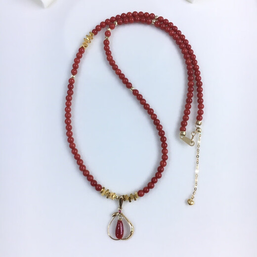 Zhaohao Coral Necklace Zodiac Year Ball Necklace