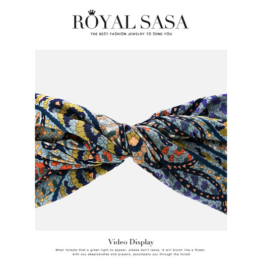 Royal sasa European and American style wide-brimmed women's hair hoop Korean retro Internet celebrity super fairy head hoop sweet and versatile headwear