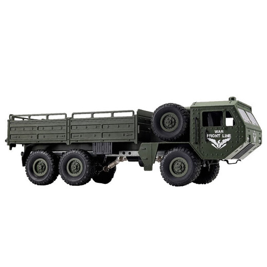 JJRCJJR/C children's military truck heavy-duty six-wheel drive off-road climbing car remote control car adult boy toy car 46cm Dongfeng No. 9 military truck
