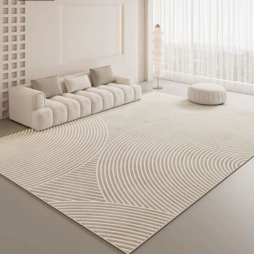 Yingzhuer carpet living room modern simple Nordic ins style gray high-end light luxury sofa coffee table blanket hairless bedroom floor mat simple but extraordinary-01 100*200cm
