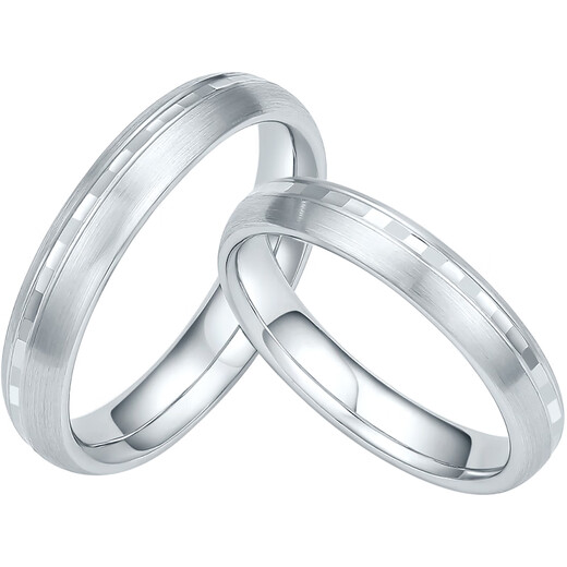 Saturday Fu PT950 platinum ring pampering couple platinum pair ring single size 9 about 1.87g birthday gift