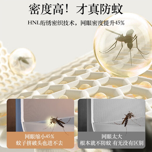 Antarctic anti-fall mosquito net for home use 2025 new installation-free bedroom yurt baby mosquito net frame 1.8x2m bed curtain sapphire blue suitable for 1.8 beds 180*200*170cm