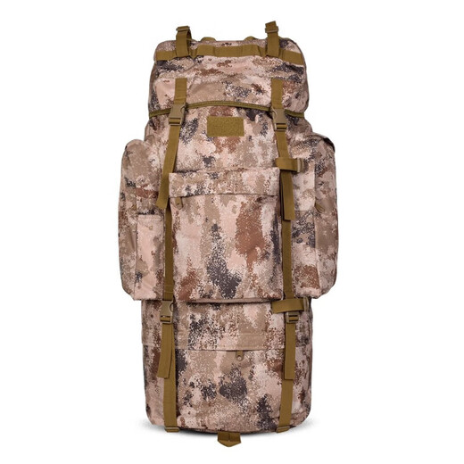 Outdoor 110 liter large capacity camouflage backpack backpack carrying tactical mountaineering bag U-shaped steel frame large backpack green camouflage-110L 110L