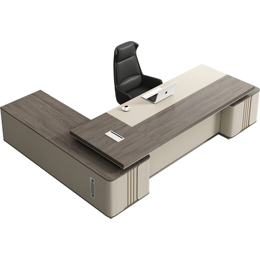 Yongtuo boss desk and chair combination simple modern office president desk executive desk light luxury supervisor manager computer desk