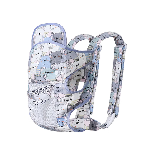 
Ken Meng Baby Baby Strap Front and Back Horizontal Holding Baby Breathable Simple Going Out and Holding Baby Artifact Liberates New Life Multifunctional Cartoon Mouse [Breathable Net Style (0~36 Months long to horizontally