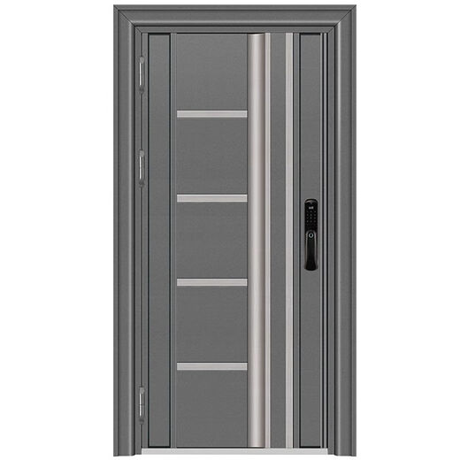 Vinoa Korean door ventilation door 304 stainless steel single door thickened entry residential unit sliding entry door security door style 7 201