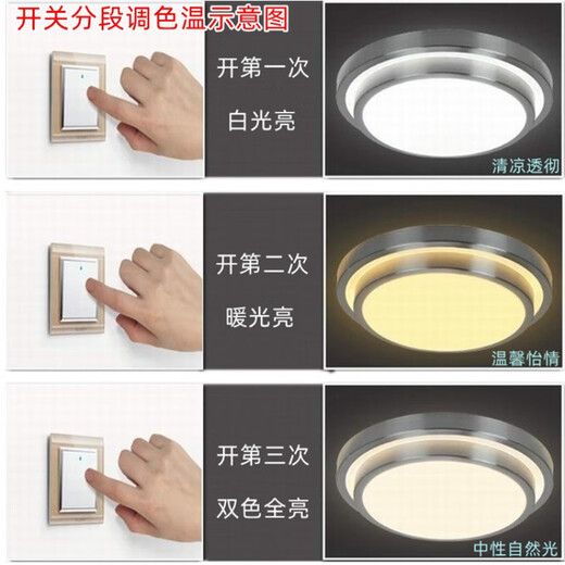 LED two-color two-wire driver round shell remote control intelligent dimming color temperature power supply Gemei Promise 3600mA2 two-wire two-color 141-150F 3600mA round shell