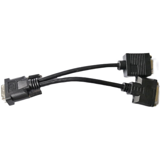 One-to-two DVI-I to DVI-D+VGA cloud desktop thin client split-screen dual-screen conversion cable dual-screen conversion cable