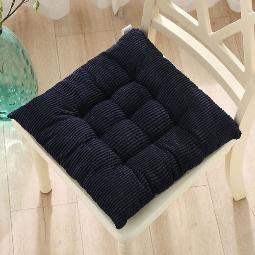 Yingzhuer thickened cushion office four seasons student classroom female stool floor mat butt cushion strap sedentary chair cushion corduroy square Barbie pink 30*30cm