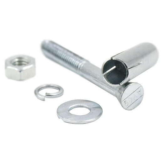 Bingyu bx-28 4.8 grade blue and white zinc expansion bolt GB22795 expansion screw M8*60 (30 pieces) 4.8 grade galvanized expansion screw