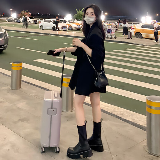 GARNUO black small suit jacket women's two-piece suit 2026 spring and autumn new high-end small loose casual suit black suit XL 131-150Jin Jin equals 0.5 kg