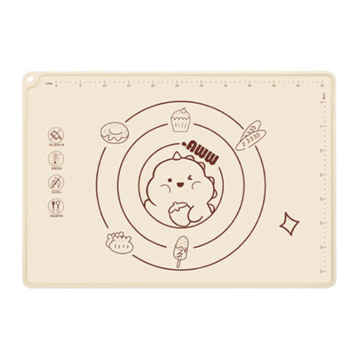 MEIJINJIA silicone kneading mat food-grade small 40*50cm rolling mat and dough mat thickened dumpling mat baking chopping board
