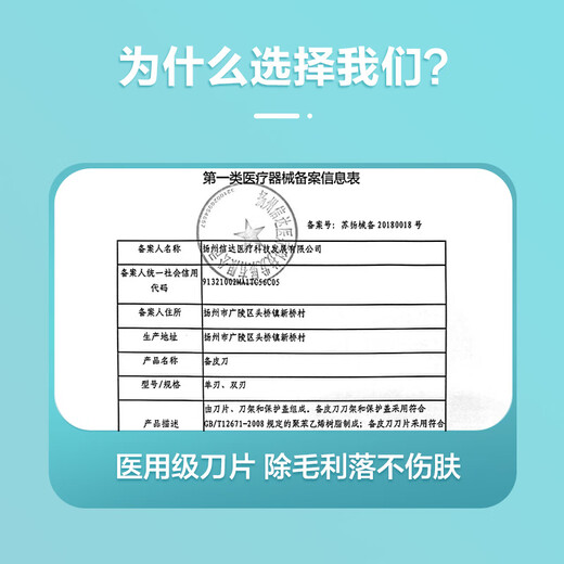 Kefu medical disposable skin preparation razor shaver for men and women, maternal private part hair removal shaver, 11 pieces