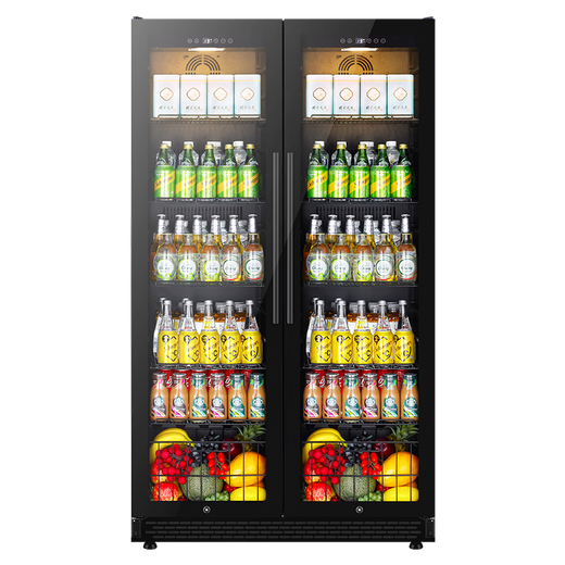 Bacchus double-door wine cabinet 150 bottles 1.76 meters constant temperature wine cabinet ice bar home refrigerated tea champagne wine built-in wine storage cabinet living room refrigerator villa left ice bar + right ice bar (dual temperature frost-free air cooling) 418 liters