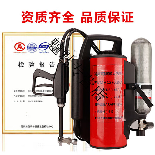Backpack high-pressure water mist fire extinguishing device forest fire reciprocating forest fire extinguishing water gun electric model forest fire extinguishing water gun