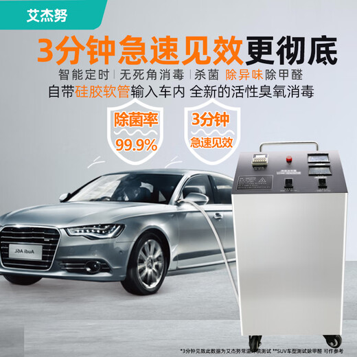 Aijenu Auto Repair 4S Shop Ozone Disinfection Machine Oxygen Machine Air Purification, Sterilization, Odor Removal, Formaldehyde Benzene Generator Roller Model Car Special (Upgraded Long Battery Life)