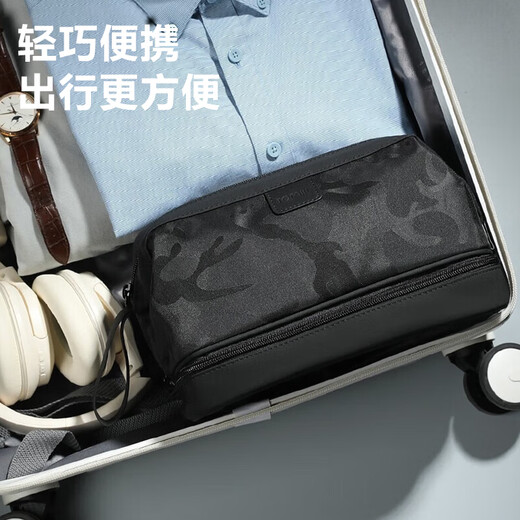 ToMill toiletry bag, a must-have artifact for men's travel and business trip, travel supplies storage bag, dry and wet separation large capacity toiletry bag