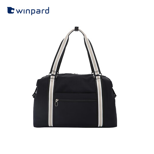 威豹（WINPARD）旅行袋短途大容量斜挎式轻便手提包时尚行李袋日韩风旅行包 黑色 大